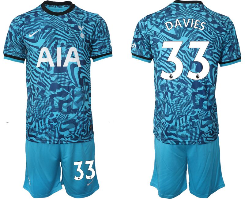 Men 2022-2023 Club Tottenham Hotspur away blue #33 Soccer Jersey